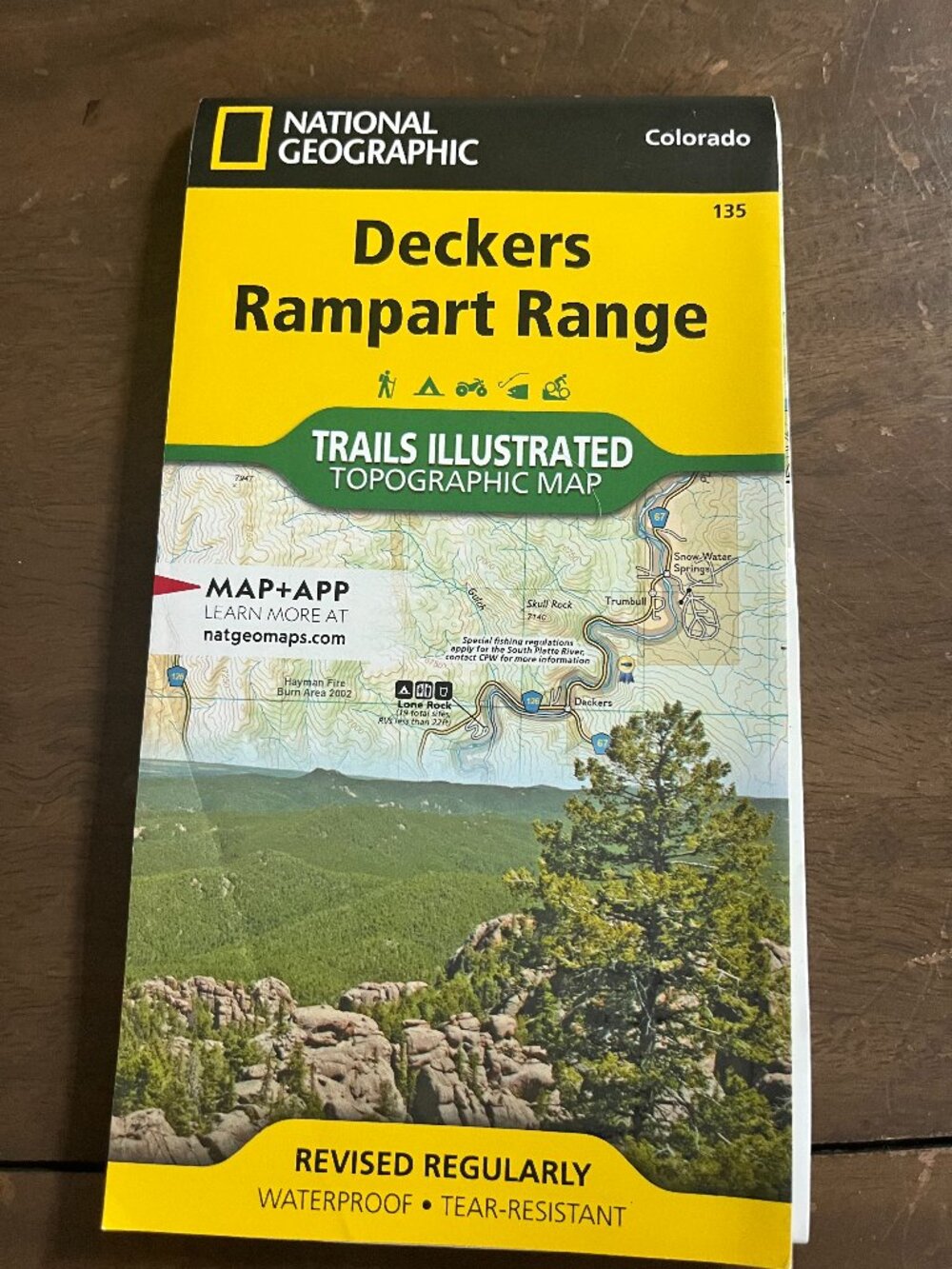 Deckers Rampart Range National Geographic Topo Map (#135)